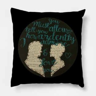 Ardently Pride and Prejudice Embroidery Pillow