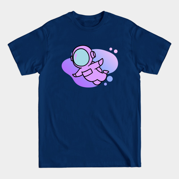 Disover Cute Purple Among Us Character Floating through Space | Purple Space Gradient - Among Us Crewmate - T-Shirt