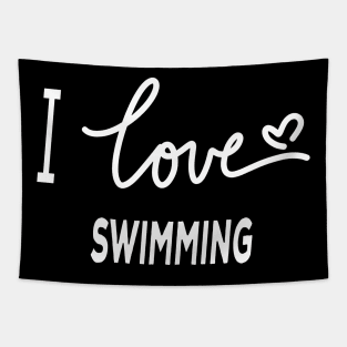 I Love Swimming Tapestry