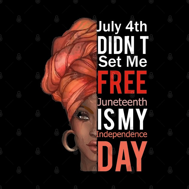 Afro Woman Juneteenth Day by florya