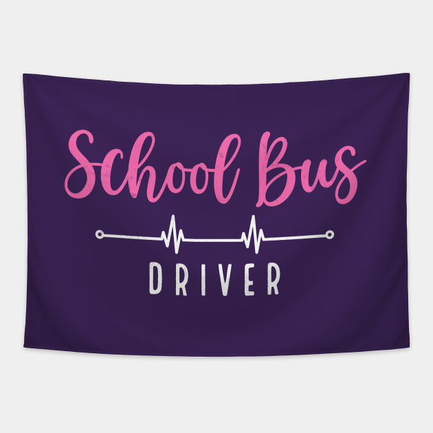 school-bus-driver-font-contrast-design-school-bus-driver-tapestry