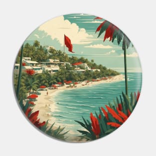 Isla Mujeres Quintana Roo Mexico Tourism Travel Vintage Pin