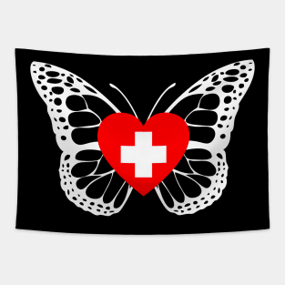 Nurse Butterfly Design Tapestry