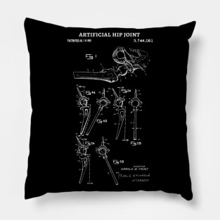 Artificial Hip 1973 Patent , Prosthetic hip Patent Artificial hip, Prosthetics Office Wall Art Print, Doctors Patent Illustration Pillow