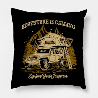 Jeep Adventure Camping Pillow