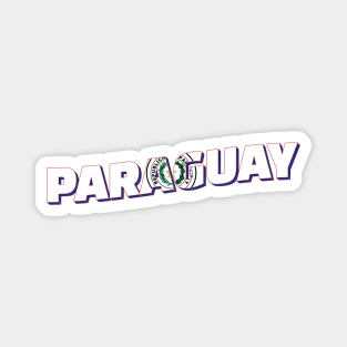 Paraguay Vintage style retro souvenir Magnet