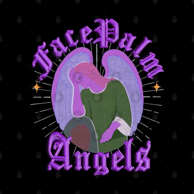 Facepalm Angels Purple by hellotomag