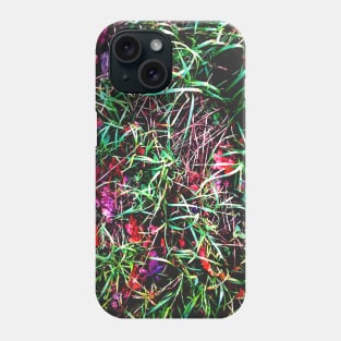 Picture of grass and leafes Phone Case