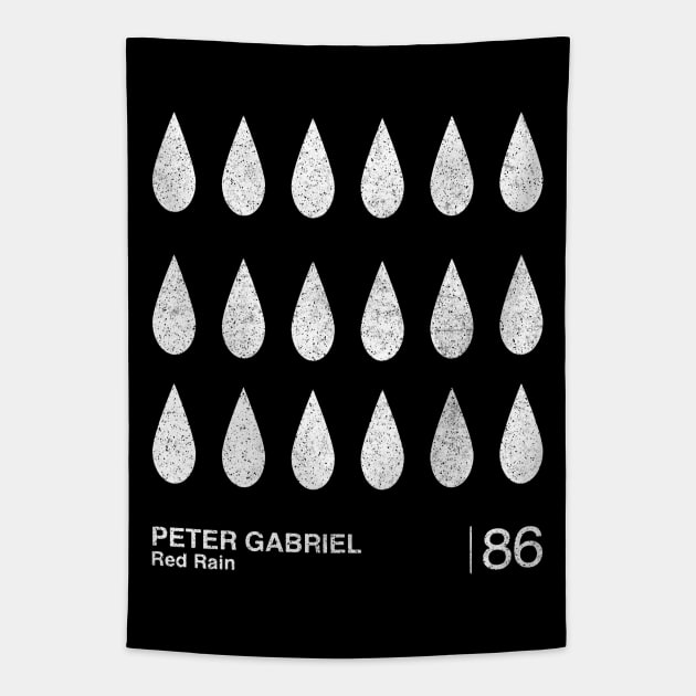 Peter Gabriel / Minimalist Graphic Design Fan Artwork Tapestry by saudade