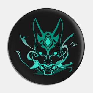 Xiao Yaksha Mask - Genshin Impact Fan Art Pin