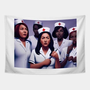 Protesting nurses Tapestry