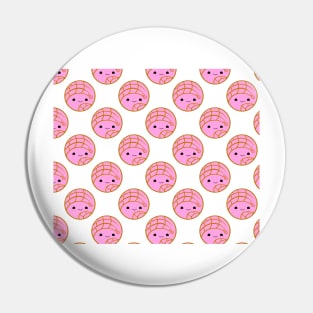 Cute Chibi Kawaii Pink Concha (Pan Dulce Art) Pin