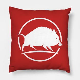 White Wild Boar or Wild Hog or Wild Pig Pillow