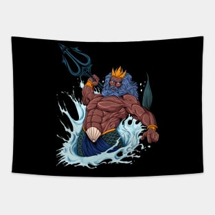 God of Greek mythology - Neptune Poseidon Tapestry