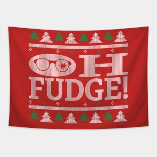 OH FUDGE Ugly Sweater Tapestry