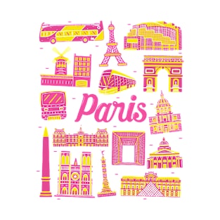 Paris Cityscape Landmark T-Shirt