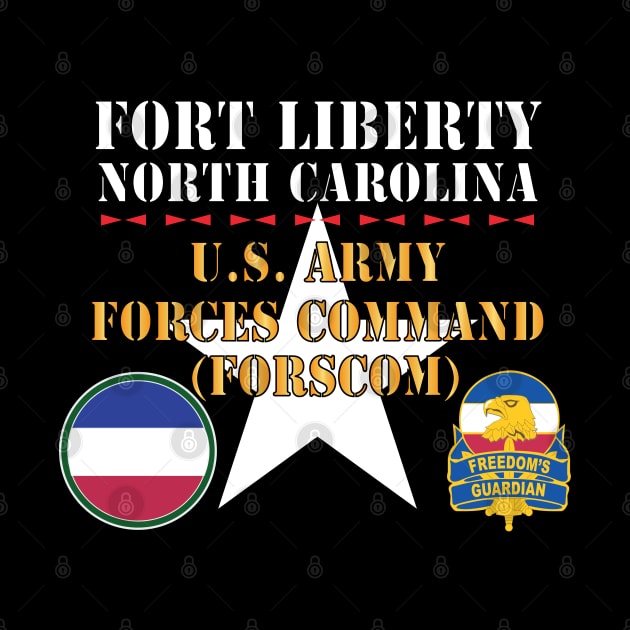 Fort Liberty North Carolina - US Army Forces Command (Forscom) SSI - DUI X 300 by twix123844