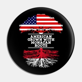 American Grown With Monacan Roots - Gift for Monacan From Monaco Pin