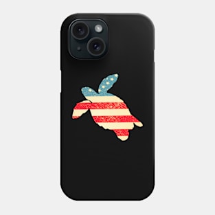 American Flag Turtle Phone Case