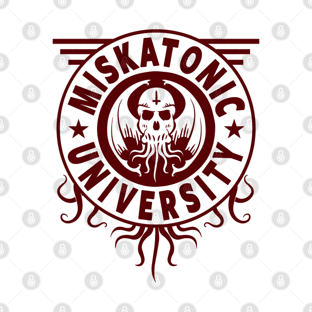 MISKATONIC UNIVERSITY SHIRT, CTHULHU TSHIRT, LOVECRAFT by ShirtFace