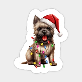 Christmas Cairn Terrier Magnet