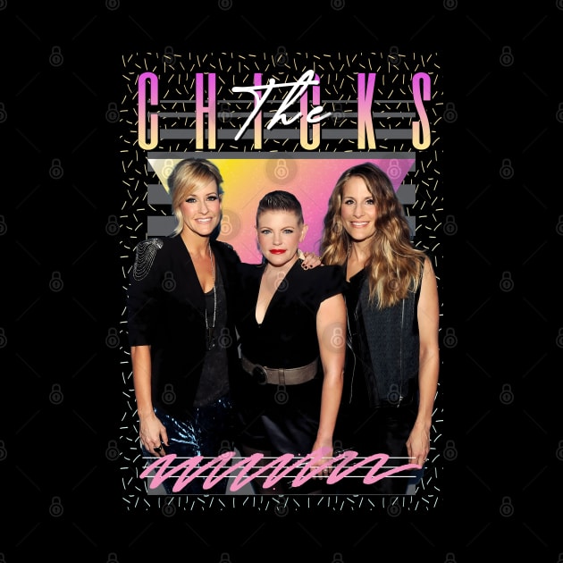 dixie chicks Retro Style Fan Art by Madesu Art