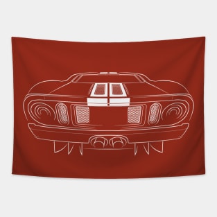 Ford GT - rear stencil, white Tapestry