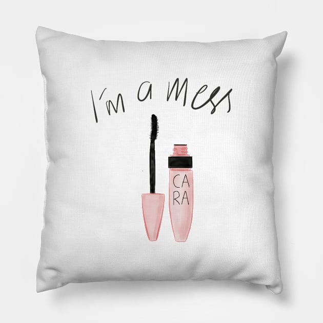 I'm a Mess Pillow by baboxes