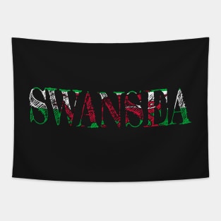 SWANSEA WELSH FLAG Tapestry