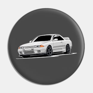 Skyline GT-R R32 (white) Pin