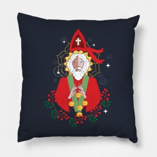 Saint Nicholas bringing presents for everyone Pillow