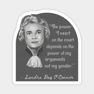 Sandra Day O'Connor Portrait and Quote Magnet