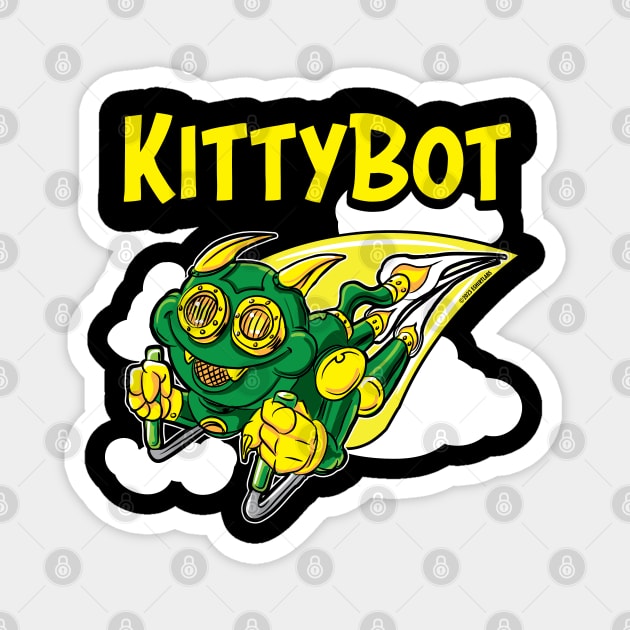 Kitty Bot Magnet by eShirtLabs