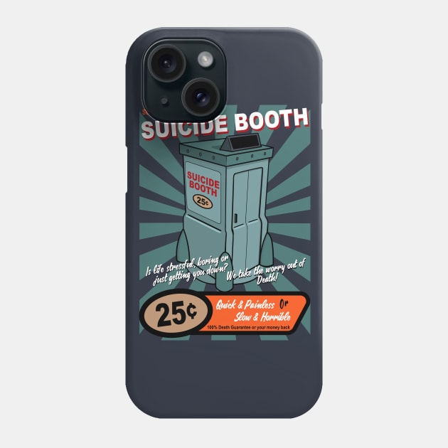 Stop and Drop Suicide Booth Phone Case by Meta Cortex