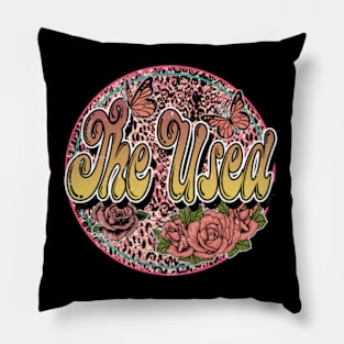 The Retro Flower Used 80s 90s Camping Vintage Style Pillow