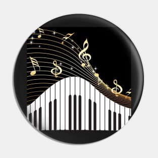 Ivory Keys Piano Music Pin