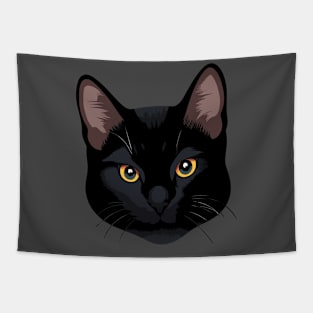 Cute Black Cat Tapestry