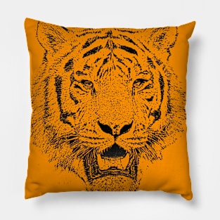 Tiger Face Pillow