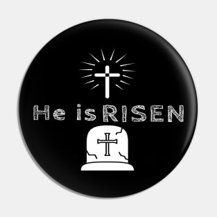 He Is Risen Cool Inspirational Easter Christian Pin