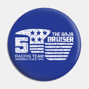 1974 - Baja Bruiser (Original - White on Blue - Worn) Pin