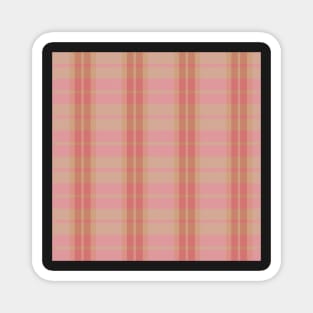 Spring Aesthetic Daviana 1 Hand Drawn Textured Plaid Pattern Magnet