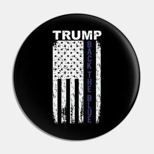 Trump Back The Blue Pin