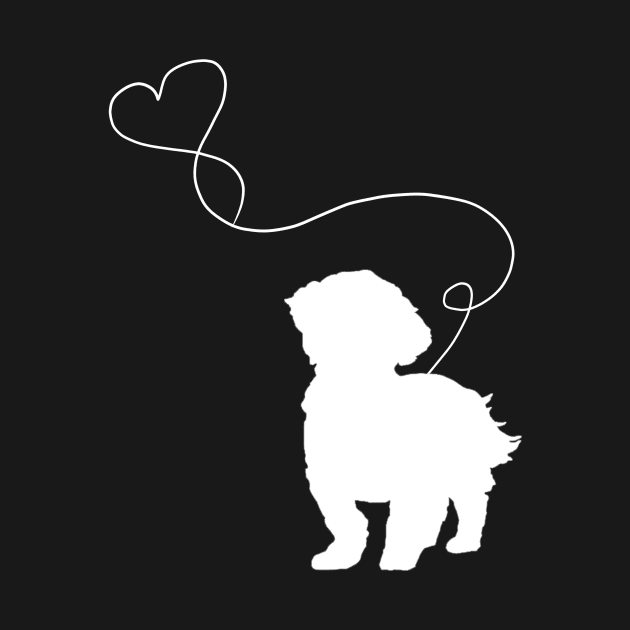 dog cute shih tzu heart by LiFilimon