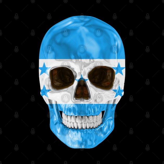 Honduras Flag Skull - Gift for Honduran With Roots From Honduras by Country Flags