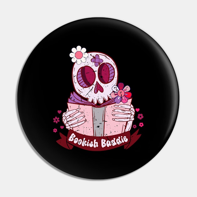 Bookish Baddie Pin by Zedeldesign