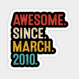 vintage birthday march 2010 Magnet