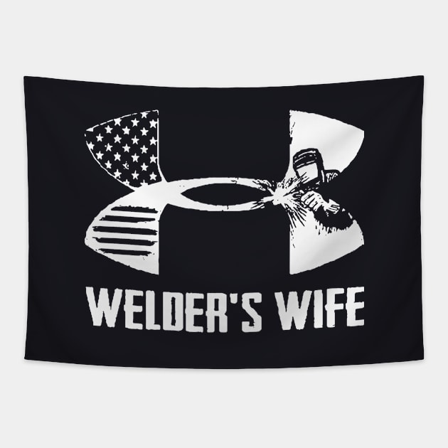 The Only Thing Hotter Than A Welder Wife Tapestry by dieukieu81