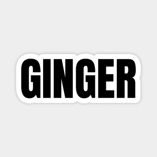 Ginger Word - Simple Bold Text Magnet