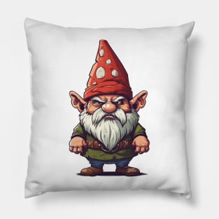 Grumpy Garden Gnome Pillow