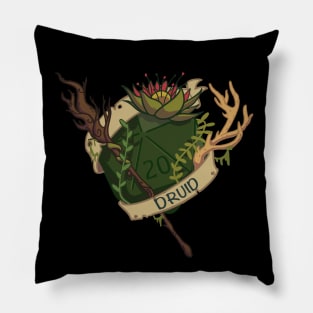 Dnd Druid D20 dice Pillow